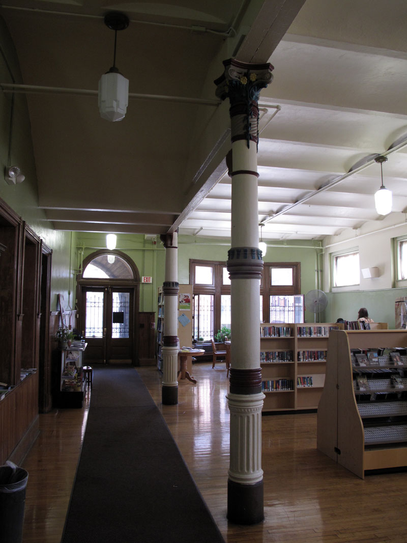 Interior, Carnegie library, Braddock, PA