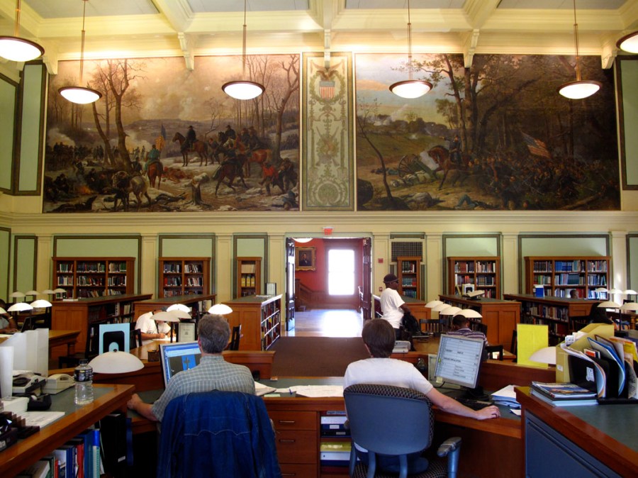Back of librarians, Lowell, MA